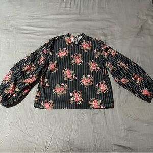 Balloon Sleeve Floral H&M Blouse